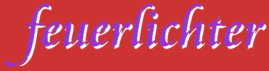 schriftzug feuerlichter